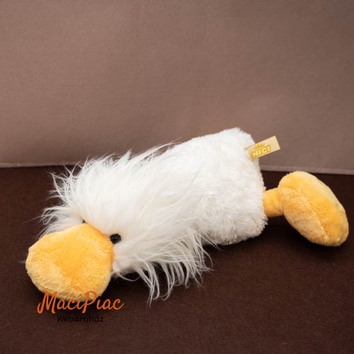 Plüss Nici Toys kacsa Arany koronás címkével, fém gombbal