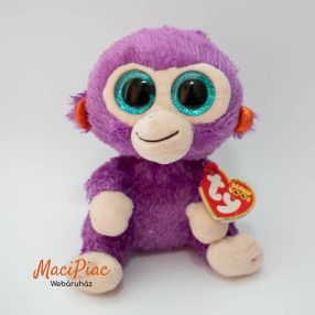   Ty Beanie Boos Grapes Purple Monkey 2015 lila puha majom csillogó kék szemekkel Címkés!