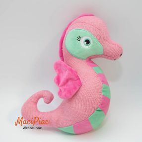   Dájos plüssfigura Sia csikóhal (rózsaszín, kötött) Knitty Friends ócean Penny plüss 2023
