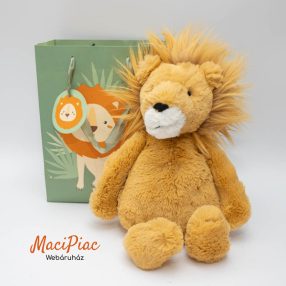   Plüss sárga oroszlán Jellycat Bashful Lion (szemérmes oroszlán), finom puha  Large kategória