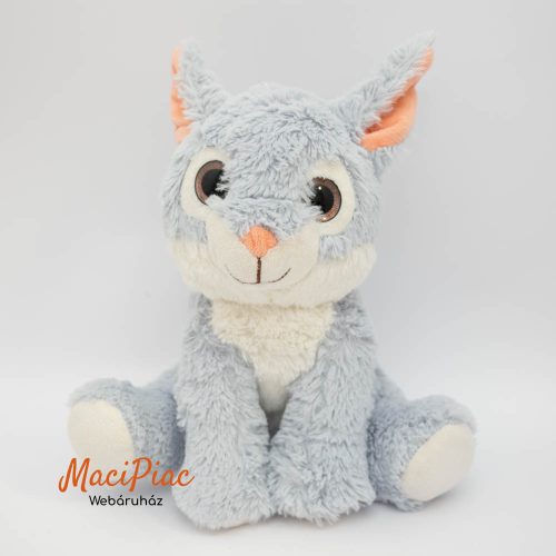 Plüss Penny szürke nyuszi FARM ANIMALS  RABBIT Plüsstanya TAPPANCS csillogó szemű