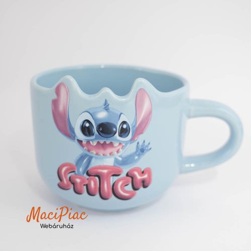 Stitch  2026-os dolomit kék bögre  Új!