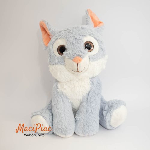 Plüss Penny szürke nyuszi FARM ANIMALS  RABBIT Plüsstanya TAPPANCS csillogó szemű