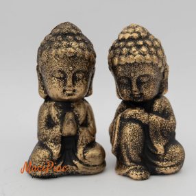   Buddha szobor, figura porcelán dekoráció Feng Shui  2 db Új!