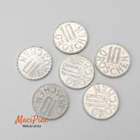   Régi, 6 darab osztrák 10 groschenes (Groschen) érme kis gyűjtemény 