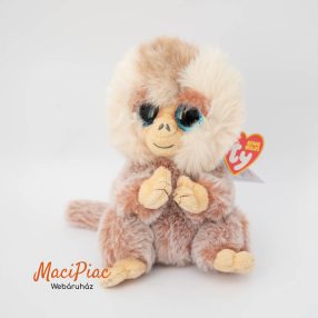   Plüss majom a Ty 2023 Beanie Babies márkájú Stubby nevet viseli, csillogó kék szemű Címkés!