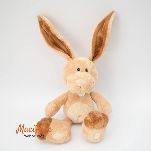 Plüss barna Nici Toys nyúl, Ralf Rabbit (Ralf nyuszi) hajlítható fülekkel húsvéti kollekcióból 
