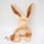 Plüss barna Nici Toys nyúl, Ralf Rabbit (Ralf nyuszi) hajlítható fülekkel húsvéti kollekcióból 