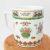 Hagyományos, kézzel festett vintage kínai porcelán bögre Famille Rose (rózsás család) vagy Rose Canton stílusú (hibás) 1960-1970