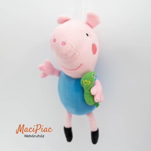 Plüss tapadókorongos Peppa malac (Peppa Pig) Peppa öccse, Zsololi (George Pig) Dínó bácsival (Mr. Dinosaur).