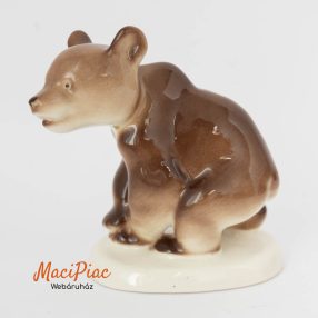 Szovjet Lomonoszov (LFZ) (orosz) porcelán medvebocs figura