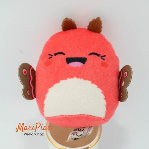 Mc donalds plüss figura Mirren, a vörös éjjeli lepke / molylepke (Mirren the Red Moth) Squishmallows  Mini Plush Soft Toy  2025 Ritkaság