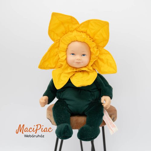 Napraforgó baba puha plüssbaba (Anne Geddes Sunflower Baby Beanbag Doll