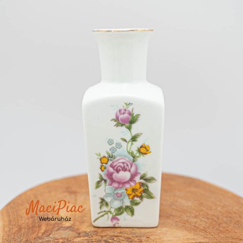 Magyar porcelán mini virág mintás váza