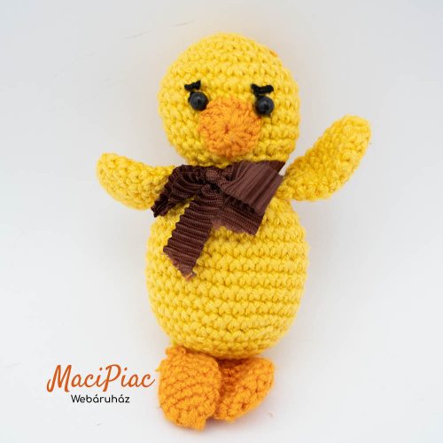 Sárga horgolt, amigurumi kis kacsa Kézi munka! 
