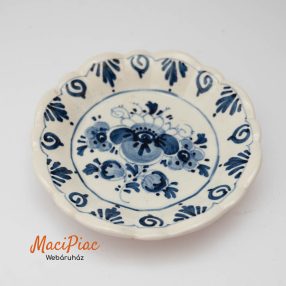   Vintage porcelán kis tálka, kék virág díszítéssel Kézi festés!