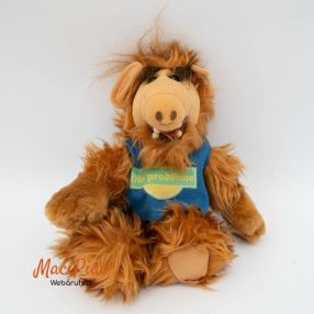  Vintage ALF plüss figura kék pólóban NO PROBLEMO felírattal 
