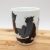 Cica mintás Japán porcelán gyerek bögre Siaki márka (hibás)