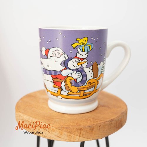 Eredeti porcelán MILKA forró csokis bögre WEIHNACHTSBECHER EDITION N11 Karácsonyi, Miklulásos 3 dl Rtikaság! 