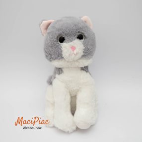   Plüss Penny FARM ANIMALS  CAT Plüsstanya PAMACS csillogó szemű szürke cica 