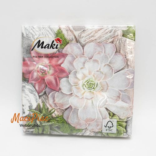 Pipacs mintás szalvéta FASANA kollekció 1 csomag 33x33 cm 3 rétegű 20 db Német!
