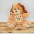 Aranyos zsemle színű ülő plüss kutya KANDY TOYS Winnie the Pooh‑tematikájú kutyus
