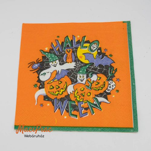 Halloweeni mintás szalvéta Hosti 33x33 cm 3 rétegű 