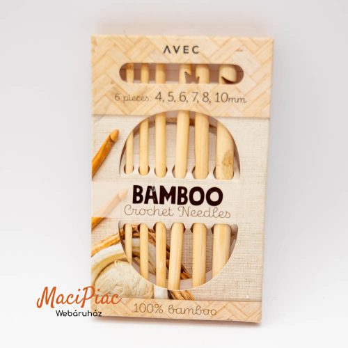 Bambusz horgolótű készlet, az AVEC márkától Új!