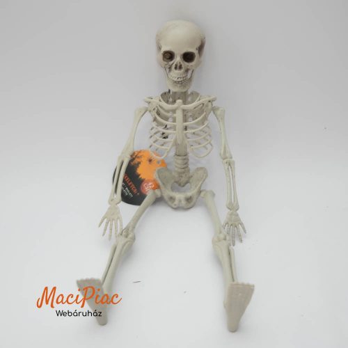 Csontváz őszi, halloweeni dekoráció SAMU (műanyag, forgó végtagok) új!