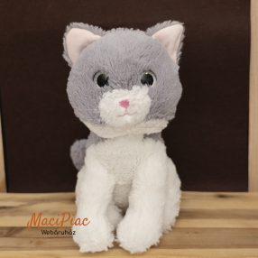   Plüss Penny FARM ANIMALS  CAT Plüsstanya PAMACS csillogó szemű szürke cica 