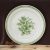 Porcelán vintage rózsa mintás falitányár, tál (zöld)