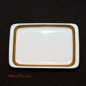   Porcelán téglalap alakú tányér Bareuther bavaria német retró jelzett, 1970 körül