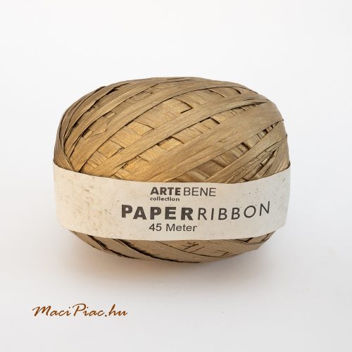 Paper ribbon raffia  45 méter Arte bene collection arany szinű