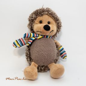   Kinder plüss sün, süni, sündisznó  csíkos sállal a nyakában és kesztyűvel Ritkaság!