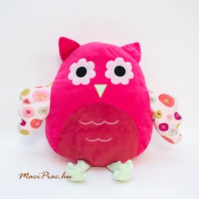 Plüss ciklámen bagoly alakú formapárna Topo márka