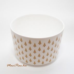 Műanyag Tupperware fenyőfa mintás kerek tároló