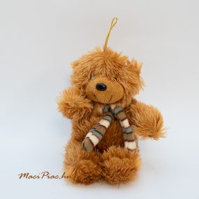 Plüss barna, puha maci polár kockás sál a nyakába 