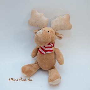Kinder plüss szarvas csíkos sállal a nyakában