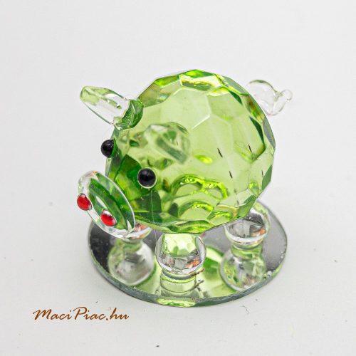 Mini Crystal üveg malac figura