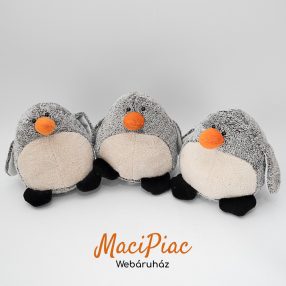 Plüss madár, pingvin fióka 3 db együtt