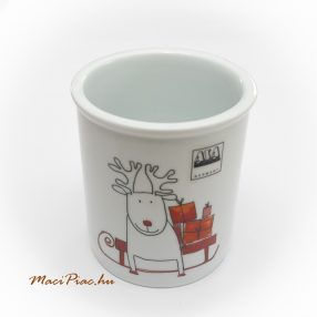   Porcelán fül nélküli német márkás bögre Karácsonyi mintával AZA