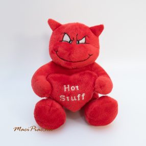   Plüss ördög Szívvel, Hot Stuff hímzéssel (forró szeretettel) Cuddle times márka