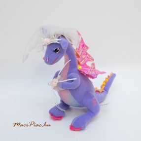   Lila sárkány menyasszony  Barbie Mattel 2005 plüss Vintage!