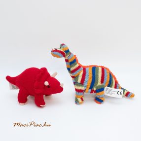   Gépi kötött dínó, dinoszaurusz csörgő, zörgő babáknak való  2 db Best Years