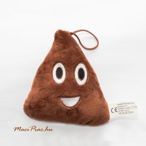 Emoji puha plüss párna hangulatjel barna Kaki, akasztható