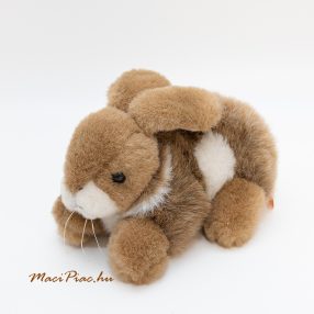   Plüss nyúl, barna, fehér foltos élethű kis nyuszi Teddy Hermann Gmbh