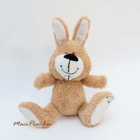   Plüss nyúl, barna hosszú fülekkel, nagy fogakkal, helyes, aranyos LOEWE