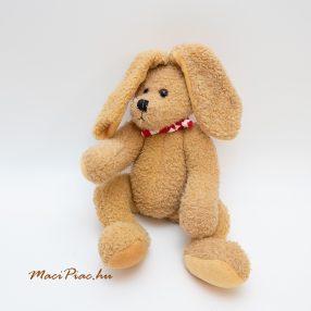   Plüss nyúl, barna nyuszi csíkos sállal Sunkid (forgatható végtagok)