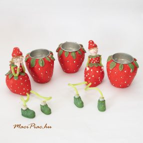Eper teamécsestartó szett 5 db figurák ajándék