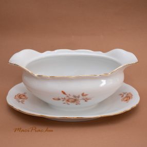 Szószos fehér porcelán tál Jelzett! Csehszlovák